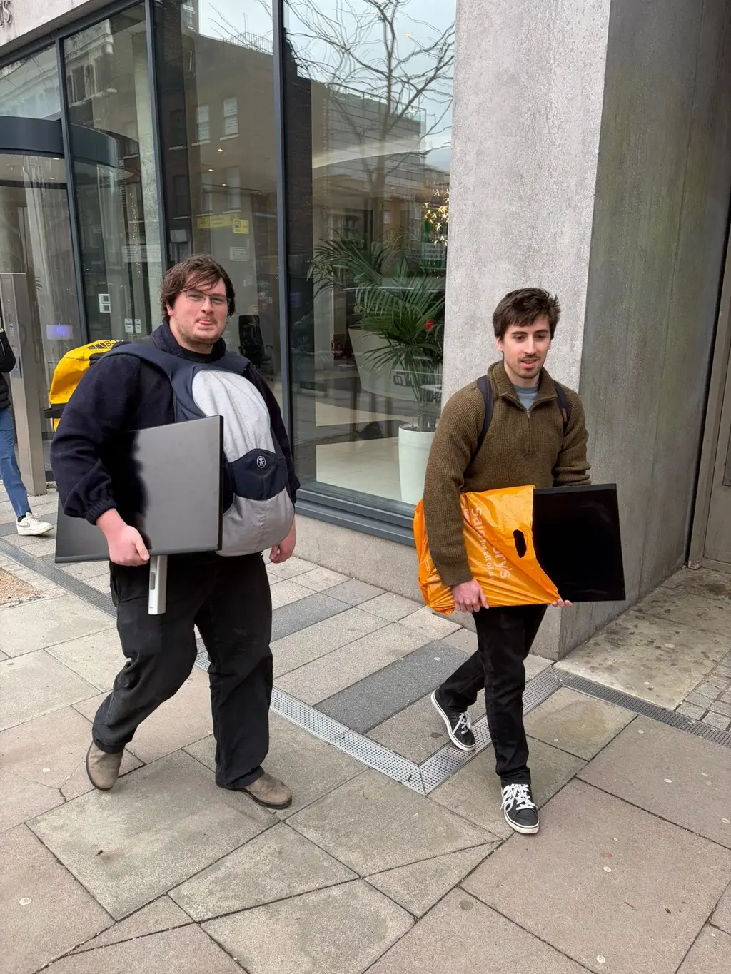 Remedy team members heading into the office